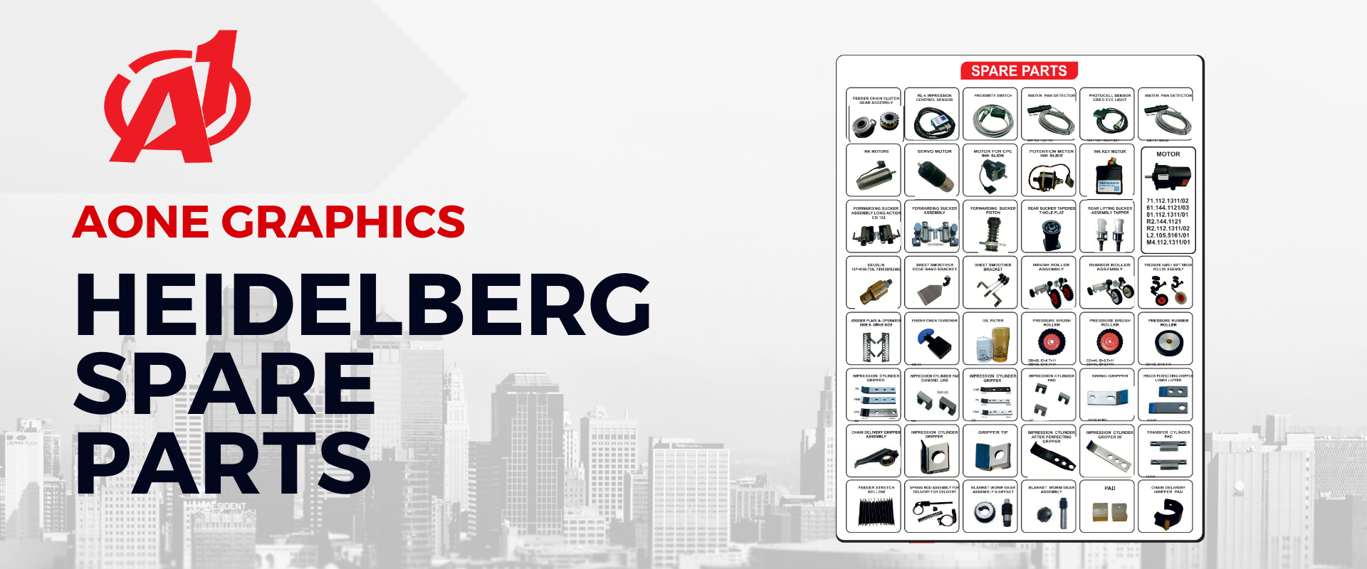 SPARE PARTS FOR HEIDELBERG Banner