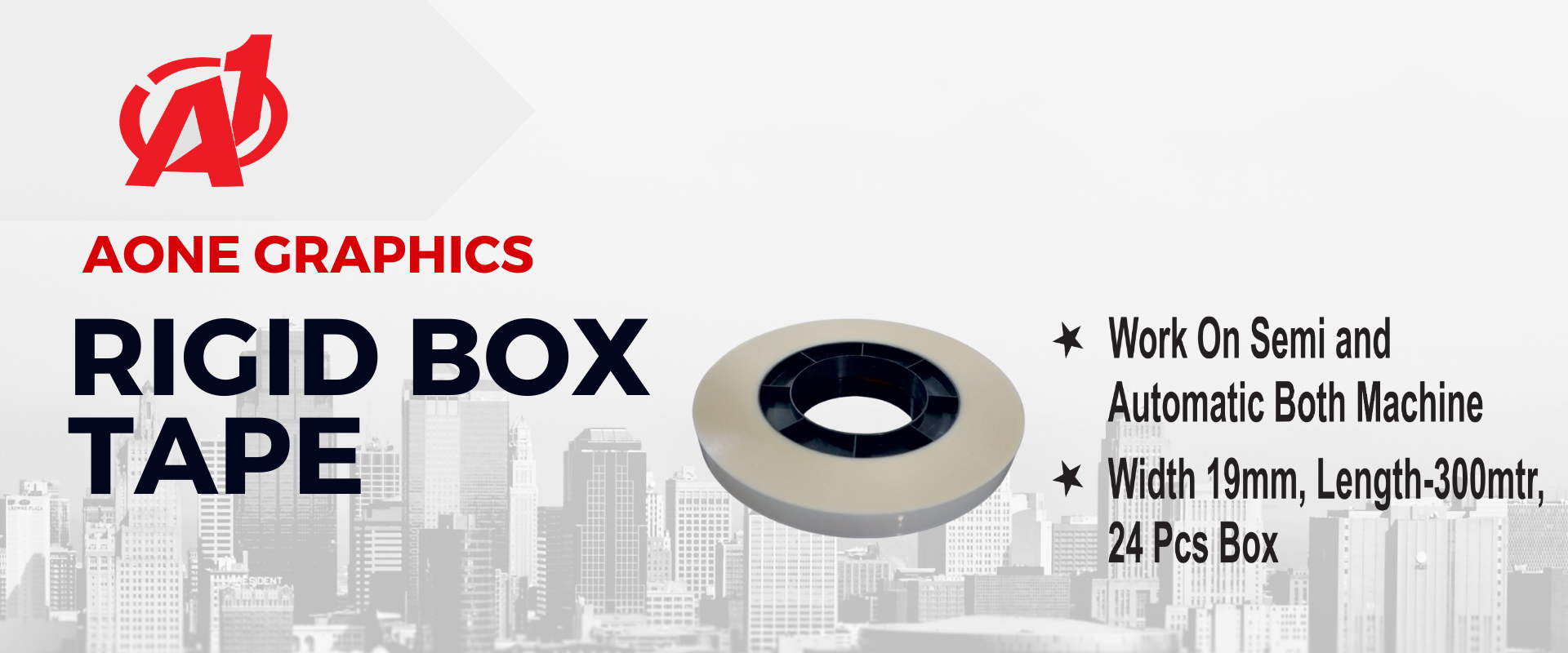 Rigid Box Tape Banner